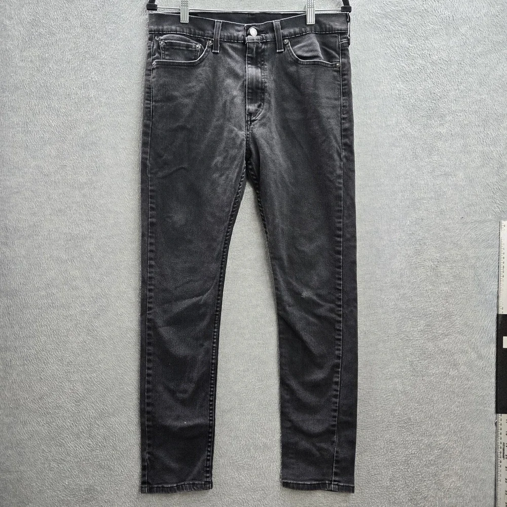 Levi's 510 Men Jeans 33X32 Black Denim Skinny 29